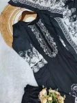 NEW ARRIVAL COTTON PRINT WITH EMBROIDERY SEQUENCE WORK TOP BOTTOM WITH DUPATTA OFFICE WEAR WHOLESALE PRICE ETHNIC GARMENT (3)