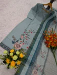 NEW ARRIVAL COTTON PRINTED WORK TOP WITH DUPATTA CASUAL WEAR WHOLESALE PRICE ETHNIC GARMENT (2)