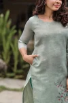 NEW ARRIVAL COTTON PRINTED WORK TOP WITH DUPATTA CASUAL WEAR WHOLESALE PRICE ETHNIC GARMENT (2)