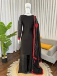 NEW ARRIVAL FENDY SILK THREAD WITH SEQUENCE WORK TOP PALAZZO WITH DUPATTA FESTIVE WEAR WHOLESALE PRICE ETHNIC GARMENT (9)
