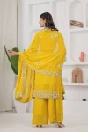 NEW ARRIVAL GEORGETTE EMBROIDERY SEQUENCE WORK TOP PALAZZO WITH DUPATTA FESTIVE WEAR WHOLESALE PRICE ETHNIC GARMENT (6)