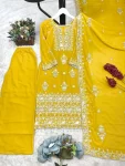 NEW ARRIVAL GEORGETTE EMBROIDERY SEQUENCE WORK TOP PALAZZO WITH DUPATTA FESTIVE WEAR WHOLESALE PRICE ETHNIC GARMENT (6)