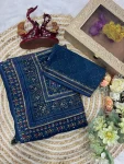 NEW ARRIVAL GEORGETTE PRINT WITH SEQUENCE AND DIAMOND WORK SAREE WITH UNSTITCHED BLOUSE FESTIVE WEAR WHOLESALE PRICE ETHNIC GARMENT (2)