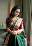 NEW ARRIVAL LICHI SILK RICH PALLU & JACQUARD WORK SAREE WITH UNSTITCHED BLOUSE FESTIVE WEAR WHOLESALE PRICE ETHNIC GARMENT (5)