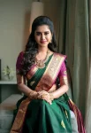NEW ARRIVAL LICHI SILK RICH PALLU & JACQUARD WORK SAREE WITH UNSTITCHED BLOUSE FESTIVE WEAR WHOLESALE PRICE ETHNIC GARMENT (5)