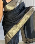 NEW ARRIVAL LICHI SILK RICH PALLU & JACQUARD WORK SAREE WITH UNSTITCHED BLOUSE FESTIVE WEAR WHOLESLE PRICE ETHNIC GARMENT (4)