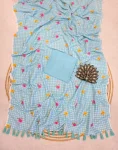 NEW ARRIVAL MUL COTTON PRINT WORK SAREE WITH UNSTITCHED BLOUSE DAILY WEAR WHOLESALE PRICE ETHNIC GARMENT (5)