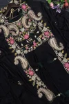 NEW ARRIVAL NATURAL CREPE EMBROIDERY WORK DRAPED SKIRT BLOUSE AND SHRUG PARTY WEAR WHOLESALE PRICE ETHNIC GARMENT (3)