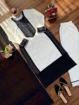 NEW ARRIVAL NATURAL CREPE THREAD & SEQUENCE WORK TOP BOTTOM WITH DUPATTA FESTIVE WEAR WHOLESALE PRICE ETHNIC GARMENT (2)