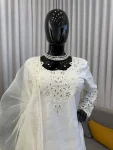 NEW ARRIVAL NATURAL CREPE THREAD WITH SEQUENCE WORK TOP PATIYALA WITH DUPATTA FESTIVE WEAR WHOLESALE PRICE ETHNIC GARMENT (3)