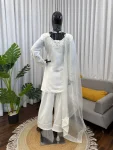 NEW ARRIVAL NATURAL CREPE THREAD WITH SEQUENCE WORK TOP PATIYALA WITH DUPATTA FESTIVE WEAR WHOLESALE PRICE ETHNIC GARMENT (3)