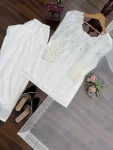 NEW ARRIVAL NATURAL CREPE THREAD WITH SEQUENCE WORK TOP PATIYALA WITH DUPATTA FESTIVE WEAR WHOLESALE PRICE ETHNIC GARMENT (3)