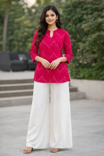 NEW ARRIVAL RAYON DIGITAL PRINT WORK TOP PALAZZO SET RANI