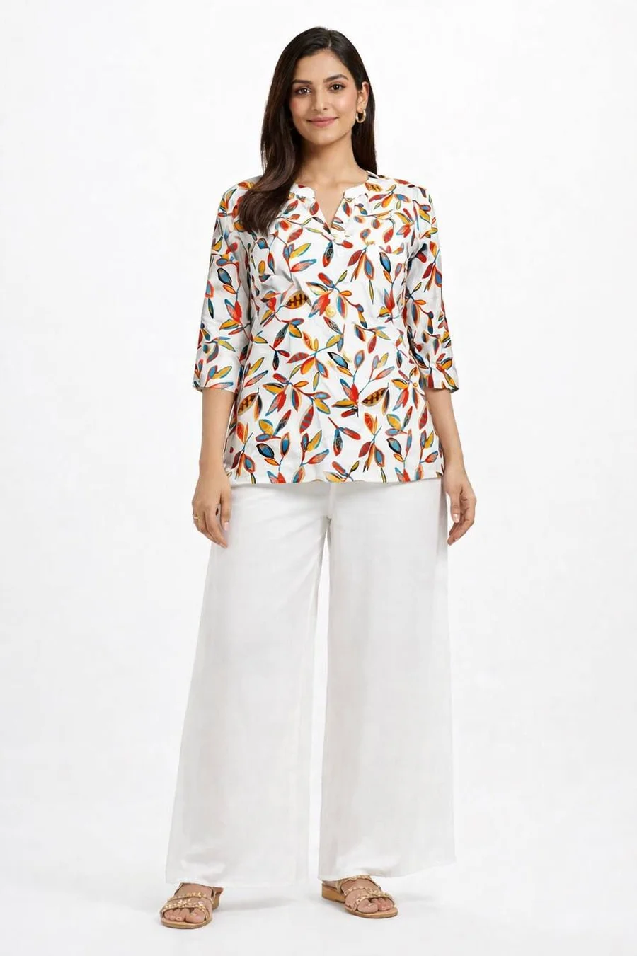 NEW ARRIVAL RAYON DIGITAL PRINT WORK TOP PALAZZO SET DAILY WEAR WHOLESALE PRICE ETHNIC GARMENT (12)