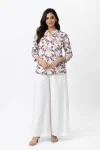 NEW ARRIVAL RAYON DIGITAL PRINT WORK TOP PALAZZO SET MULTI