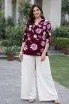 NEW ARRIVAL RAYON DIGITAL PRINT WORK TOP PALAZZO SET DAILY WEAR WHOLESALE PRICE ETHNIC GARMENT (2)