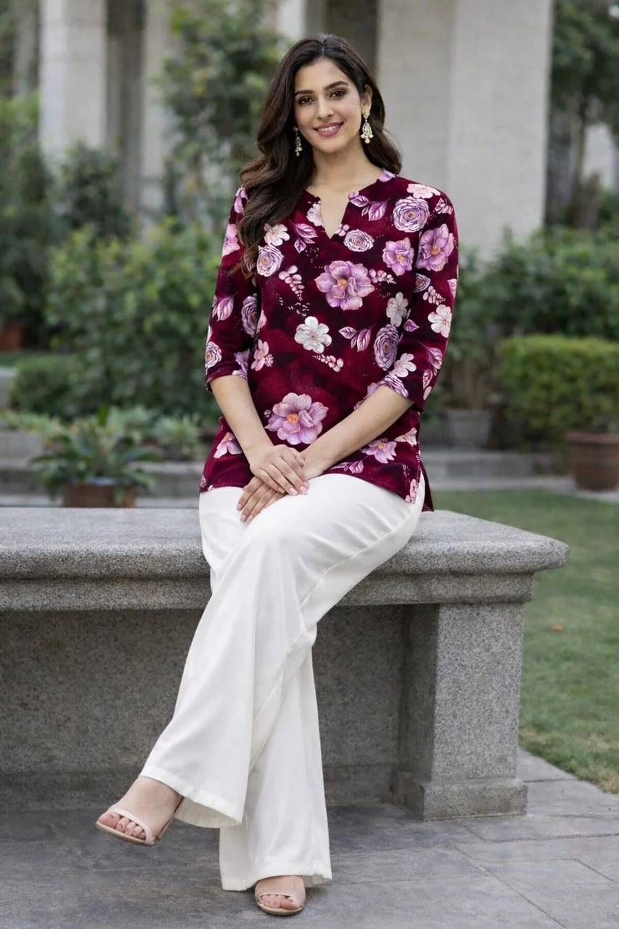 NEW ARRIVAL RAYON DIGITAL PRINT WORK TOP PALAZZO SET DAILY WEAR WHOLESALE PRICE ETHNIC GARMENT (4)