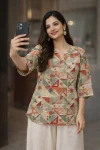 NEW ARRIVAL RAYON DIGITAL PRINT WORK TOP PALAZZO SET DAILY WEAR WHOLESALE PRICE ETHNIC GARMENT (2)
