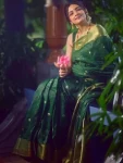 RICH LOOK BANARASI SILK WEAVING WORK SAREE WITH UNSTITCHED BLOUSE DAILY WEAR WHOLESALE PRICE ETHNIC GARMENT (4)