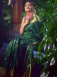 RICH LOOK BANARASI SILK WEAVING WORK SAREE WITH UNSTITCHED BLOUSE DAILY WEAR WHOLESALE PRICE ETHNIC GARMENT (4)