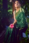 RICH LOOK BANARASI SILK WEAVING WORK SAREE WITH UNSTITCHED BLOUSE DAILY WEAR WHOLESALE PRICE ETHNIC GARMENT (4)