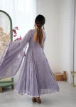 RICH LOOK BLOOMING FAUX EMBROIDERY RAINBOW SEQUENCE WITH MOTI WORK GOWN BOTTOM WITH DUPATTA FESTIVE WEAR WHOLESALE PRICE ETHNIC GARMENT (5)