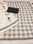RICH LOOK COTTON LINEN FLORAL PRINTED WORK SAREE WITH UNSTITCHED BLOUSE FESTIVE WEAR WHOLESALE PRICE ETHNIC GARMENT (4)