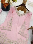 RICH LOOK CREPE SILK EMBROIDERY SEQUENCE WORK TOP PATIYALA WITH DUPATTA FESTIVE WEAR WHOLESALE PRICE ETHNIC GARMENT (2)