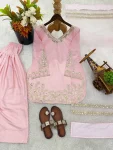 RICH LOOK CREPE SILK EMBROIDERY SEQUENCE WORK TOP PATIYALA WITH DUPATTA FESTIVE WEAR WHOLESALE PRICE ETHNIC GARMENT (2)