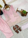 RICH LOOK CREPE SILK EMBROIDERY SEQUENCE WORK TOP PATIYALA WITH DUPATTA FESTIVE WEAR WHOLESALE PRICE ETHNIC GARMENT (2)