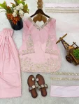 RICH LOOK CREPE SILK EMBROIDERY SEQUENCE WORK TOP PATIYALA WITH DUPATTA FESTIVE WEAR WHOLESALE PRICE ETHNIC GARMENT (2)