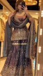 RICH LOOK FENDY CRUSH SILK SEQUENCE EMBROIDERY WORK TOP SHARARA WITH DUPATTA FESTIVE WEAR WHOLESALE PRICE ETHNIC GARMENT (6)
