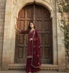 RICH LOOK GEORGETTE EMBROIDERY 3MM SEQUENCE WITH HAND WORK TOP SHARARA WITH DUPATTA FESTIVE WEAR WHOLESALE PRICE ETHNIC GARMENT (5)