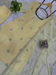 RICH LOOK GEORGETTE EMBROIDERY WORK TOP BOTTOM WITH DUPATTA FESTIVE WEAR WHOLESALE PRICE ETHNIC GARMENT (2)