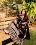 RICH LOOK GEORGETTE REAL MIRROR WORK & ZARI EMBROIDERY WORK TOP SHARARA WITH DUPATTA FESTIVE WEAR WHOLESALE PRICE ETHNIC GARMENT (5)