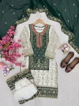 RICH LOOK GEORGETTE SEQUENCE & ZARI EMBROIDERY WITH PEARL MOTI WORK TOP SHARARA WITH DUPATTA FESTIVE WEAR WHOLESALE PRICE ETHNIC GARMENT (23)