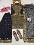 RICH LOOK GEORGETTE SEQUENCE & ZARI EMBROIDERY WORK TOP PALAZZO WITH DUPATTA FESTIVE WEAR WHOLESALE PRICE ETHNIC GARMENT (7)