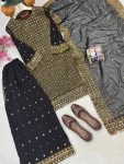 RICH LOOK GEORGETTE SEQUENCE & ZARI EMBROIDERY WORK TOP PALAZZO WITH DUPATTA FESTIVE WEAR WHOLESALE PRICE ETHNIC GARMENT (7)