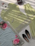 RICH LOOK GEORGETTE THREAD WITH SEQUENCE WORK TOP SHARARA WITH DUPATTA WEDDING WEAR WHOLESALE PRICE ETHNIC GARMENT (1)