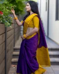 RICH LOOK LICHI SILK JACQUARD WORK SAREE WITH UNSTITCHED BLOUSE FESTIVE WEAR WHOLESALE PRICE ETHNIC GARMENT (3)