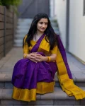 RICH LOOK LICHI SILK JACQUARD WORK SAREE WITH UNSTITCHED BLOUSE FESTIVE WEAR WHOLESALE PRICE ETHNIC GARMENT (3)
