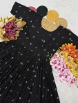 RICH LOOK MUL CHANDERI EMBROIDERY THREAD WORK ONE PIECE DRESS DAILY WEAR WHOLESALE PRICE ETHNIC GARMENT (5)