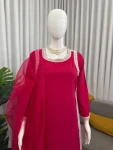 RICH LOOK NATURAL CREPE BEADS LACE BORDER WORK TOP PALAZZO WITH DUPATTA FESTIVE WEAR WHOLESALE PRICE ETHNIC GARMENT (23)