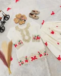 RICH LOOK NATURAL CREPE EMBROIDERY SEQUENCE WORK KID’S TOP PATIYALA WITH DUPATTA FESTIVE WEAR WHOLESALE PRICE ETHNIC GARMENT (2)