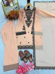 RICH LOOK RAYON COTTON EMBROIDERY THREAD WORK TOP PATIYALA WITH DUPATTA FESTIVE WEAR WHOLESALE PRICE ETHNIC GARMENT (4)