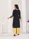 RICH LOOK RAYON EMBROIDERY WORK KURTI PALAZZO SET FESTIVE WEAR WHOLESALE PRICE ETHNIC GARMENT (12)
