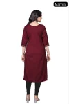 RICH LOOK TESLA COTTON EMBROIDERY WORK ONLY KURTI FESTIVE WEAR WHOLESALE PRICE ETHNIC GARMENT (9)