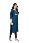 RICH LOOK TESLA COTTON EMBROIDERY WORK ONLY KURTI FESTIVE WEAR WHOLESALE PRICE ETHNIC GARMENT (17)