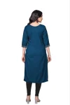 RICH LOOK TESLA COTTON EMBROIDERY WORK ONLY KURTI FESTIVE WEAR WHOLESALE PRICE ETHNIC GARMENT (17)