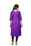 RICH LOOK TESLA COTTON EMBROIDERY WORK ONLY KURTI FESTIVE WEAR WHOLESALE PRICE ETHNIC GARMENT (18)